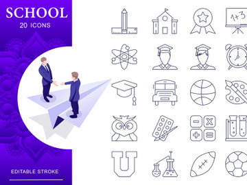 Education And School Icon Set preview picture