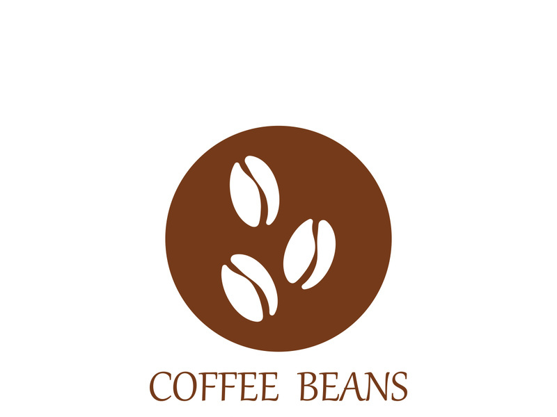 Premium coffee bean logo design.