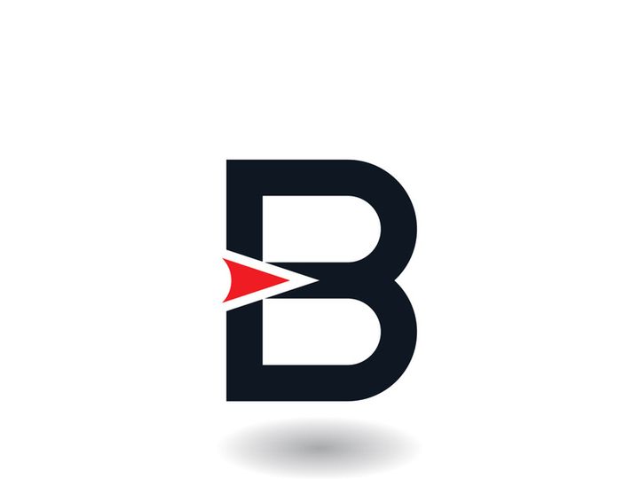 B letter logo template vector illustration