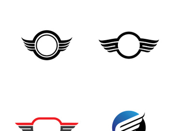 Wing illustration logo and symbol vector preview picture