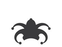 Harlequin hats stock illustration