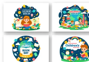 12 International Children Book Day Illustration