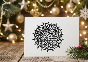Tangled Christmas fairy lights isolated on white background for holiday decoration design.