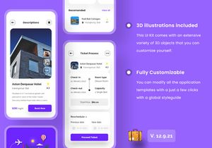 Hotel Booking App UI Kits