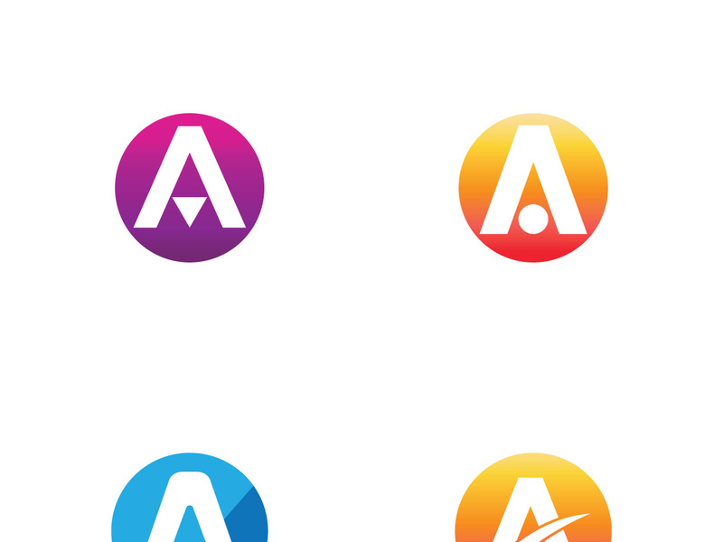 modern and creative initial letter A logo.