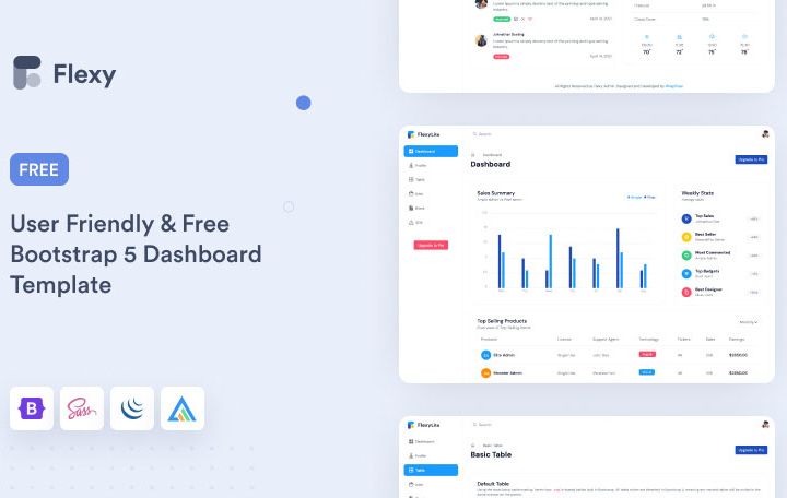 Flexy Free Bootstrap Admin Dashboard Template