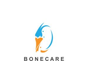 Bone care logo, Minimalist joint bone design Illustration orthopedic template