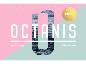Octanis: A full and free font-family ideal for headlines preview picture