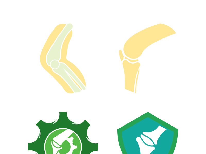 Joint bones vector logo design for orthopedic clinics and diagnostic centers