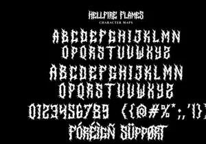 Hellfire Flames | Death Metal Font