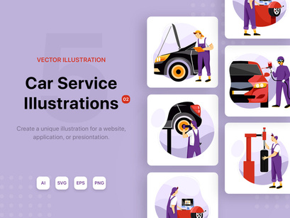 Car Service Illustrations_V02