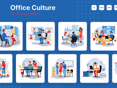 M187_Office Culture Illustrations