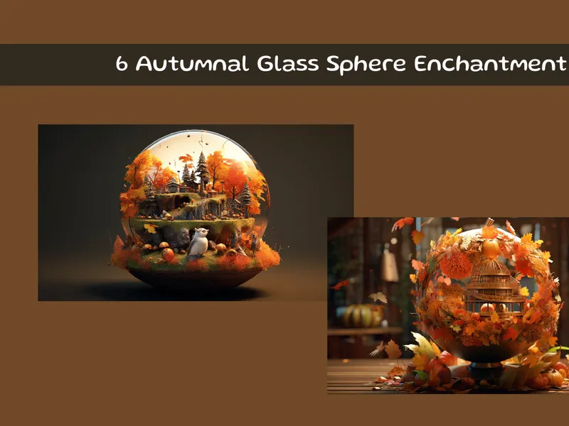 Autumnal Glass Sphere Enchantment