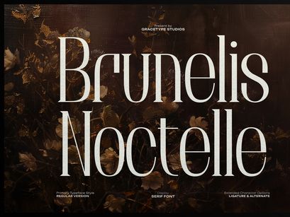 Brunelis Noctelle | Display Serif Font