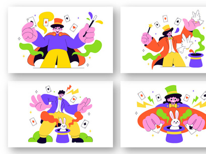 10 Magician Illustration