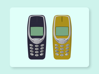 Pack of Symbian Mobiles - Vector Illustration Designs
