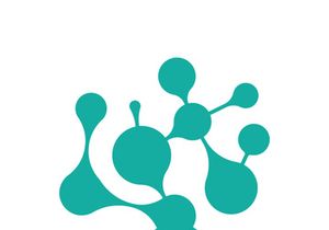 Neuron logo icon design template flat vector