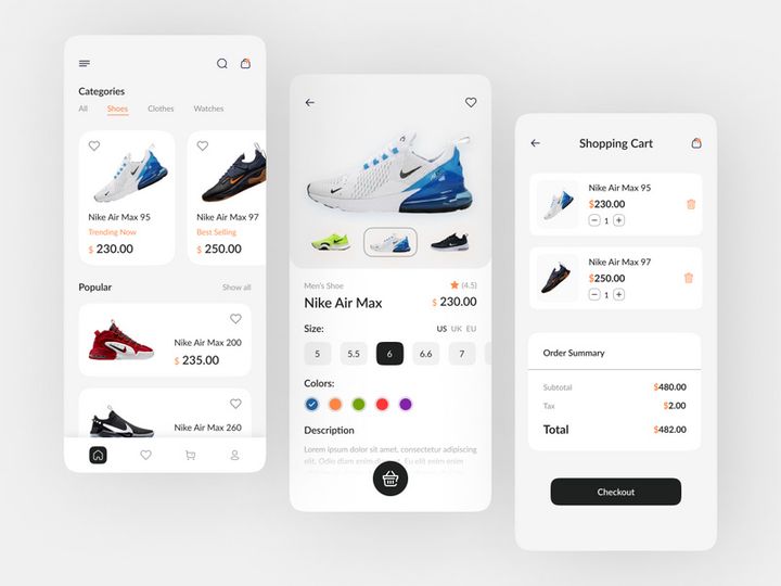 E-commerce App Design