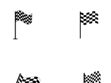 Race flag logo