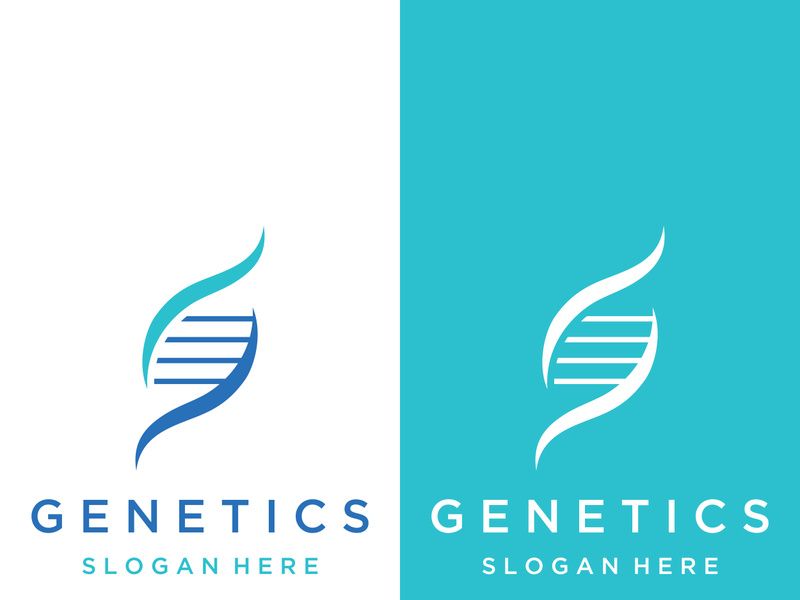DNA element logo. Bio tech, DNA people, bio DNA, spiral DNA. Logo can be for science, pharmacy and medical.
