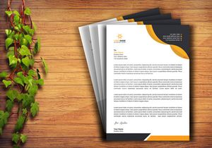 Professional Letterhead Design Template