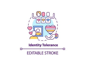 Identity tolerance concept icon preview picture