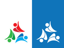 people group and community logo icon illustration design vector