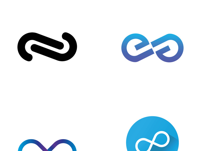 Infinity logo design with a modern concept