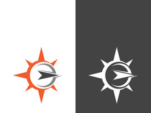 Compass logo template vector icon illustration design