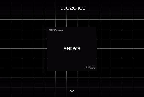 TimeZones Website - Square Animation + Freebie