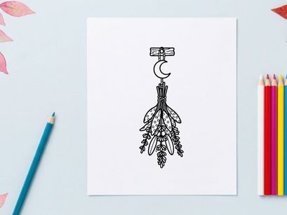 Hiasan sapu sihir Halloween buatan tangan dengan tangkai gandum kering. Sapu musim gugur yang berkarat untuk kerajinan sapu sihir yang menyeramkan sebagai dekorasi rumah musiman.