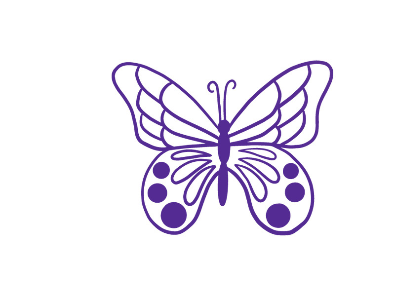 Butterfly, SVG Vector Illustration