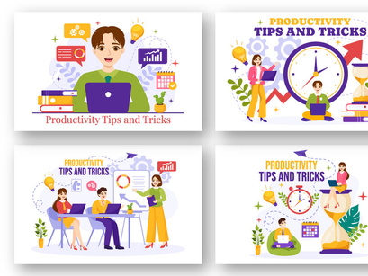 13 Productivity Tips and Trick Illustration