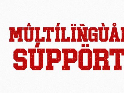 Single - Condensed Slab Serif Font