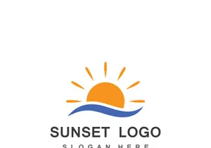 Creative and unique sun logo design.