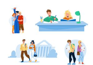 Education characters