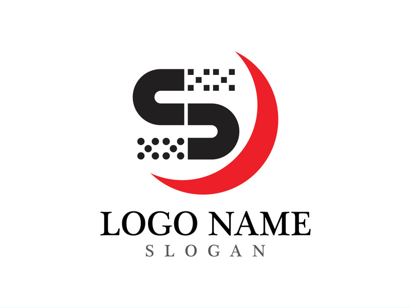 Business corporate S letter logo design vector