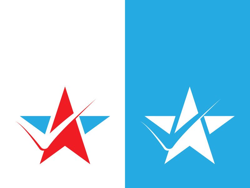 Star icon template vector illustration design