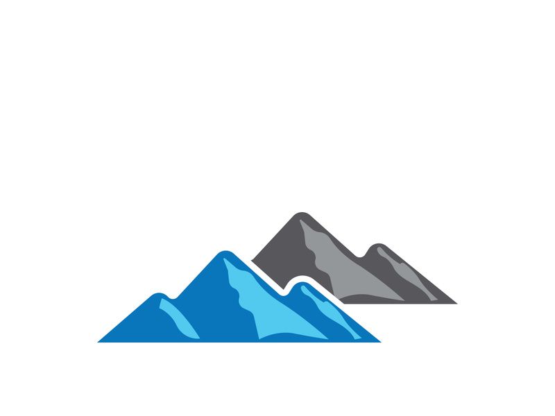 Mountain icon logo template vector illustration design