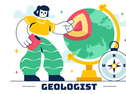 10 Geologist Soil Analysis Illustration