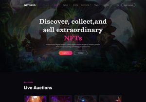 NFT’SFeo - Marketplace Website Template