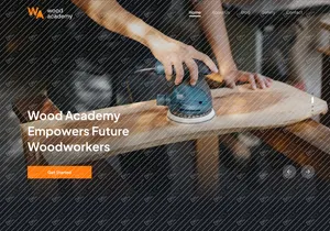 Wademy - Wood Academy Landing Page