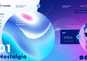 ArchiFuture homepage - Sketch UI