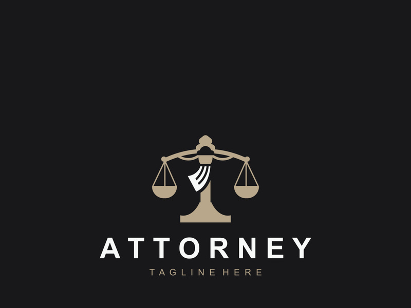 Attorney at law firm logo simple for business design inspiration
