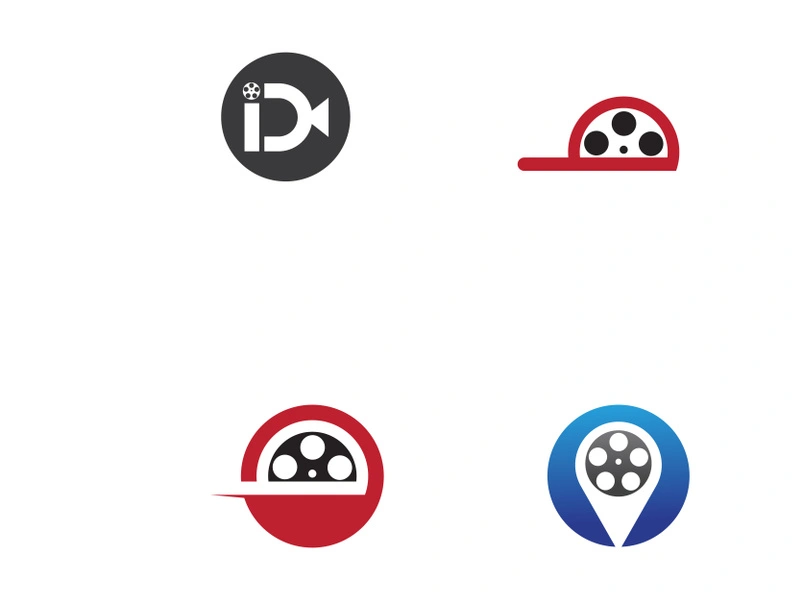 abstract film symbol and images illustration