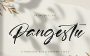 Pangestu - Calligraphy Font