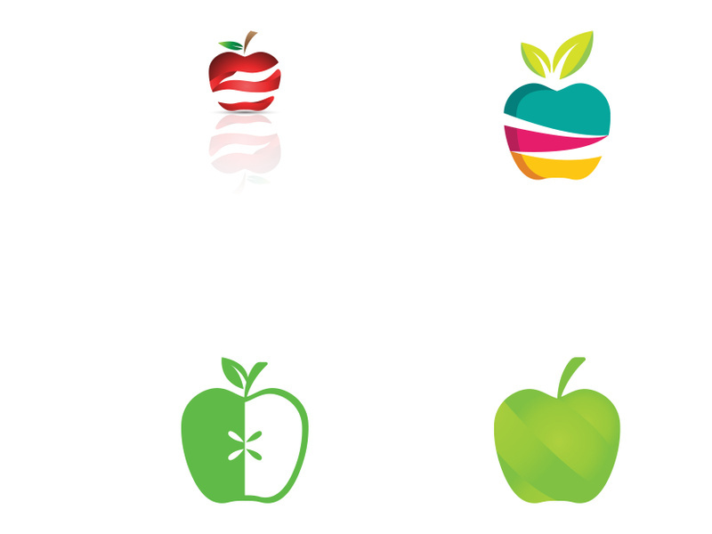 Apple vector illustration design icon logo template