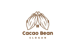Cacao Logo, Cocoa Fruit Plant Logo