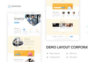 Investab | Consulting Investments PSD Figma Template