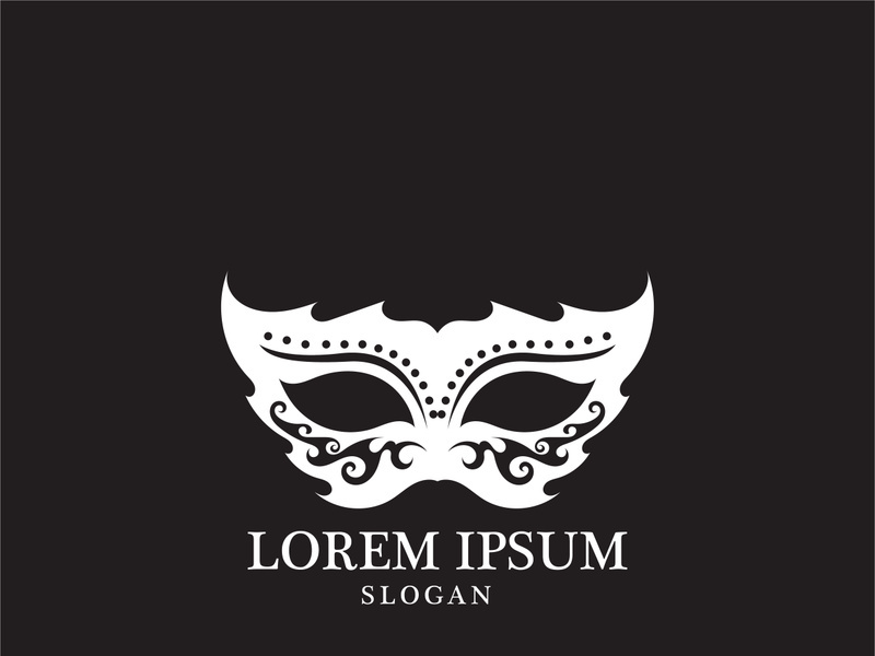 Masquerade Carnival Mask Icon and symbol vector